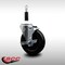 Service Caster 5'' SS Soft Rubber Swivel 7/8'' Expanding Stem Caster with Brake SCC-SSEX20S514-SRS-TLB-78 - alternate 2